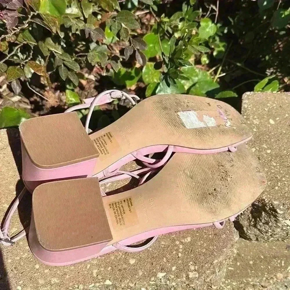 Steve Madden Womens Rianna Faux Leather Strappy Block Heels size 9 - Picture 5 of 6